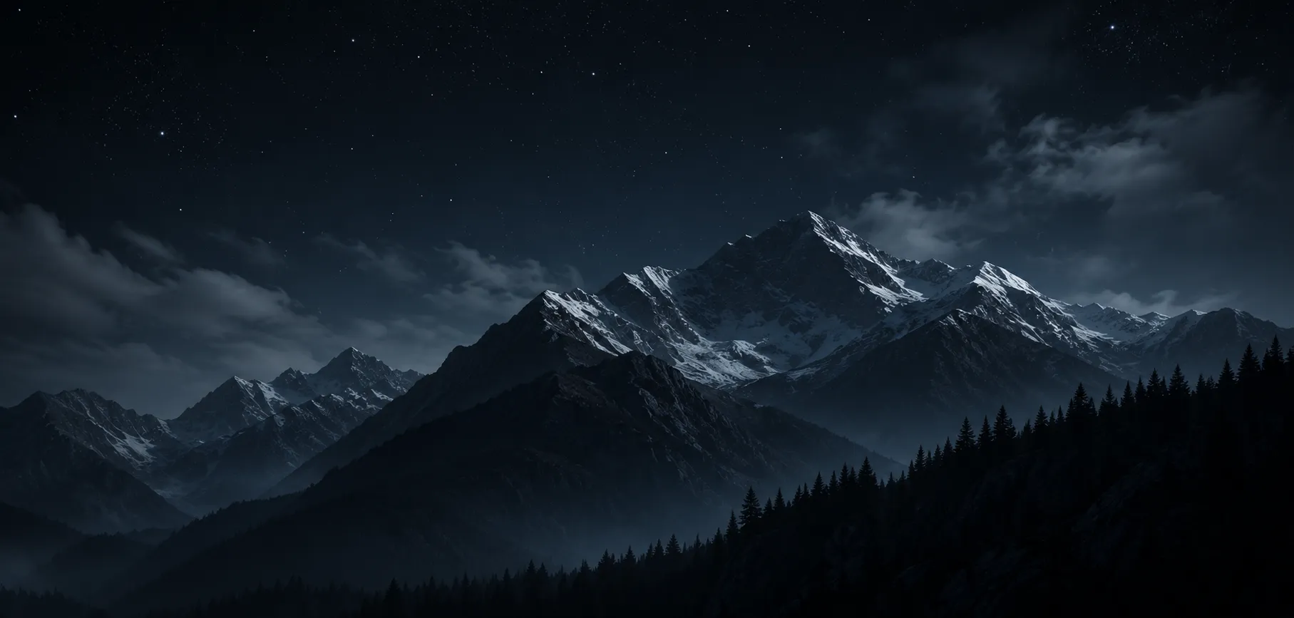 Mountain landscape banner